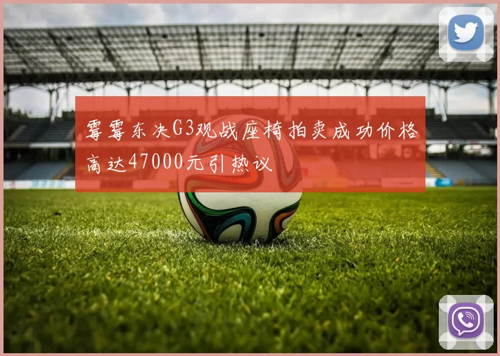 霉霉东决G3观战座椅拍卖成功价格高达47000元引热议