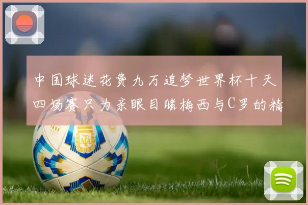 中国球迷花费九万追梦世界杯十天四场赛只为亲眼目睹梅西与C罗的精彩对决